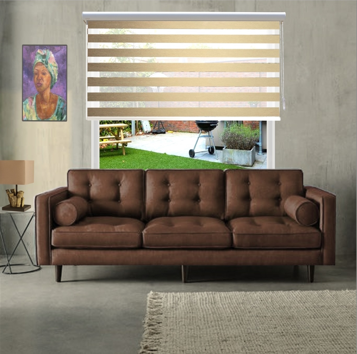 Duo rolgordijn op maat gemaakt